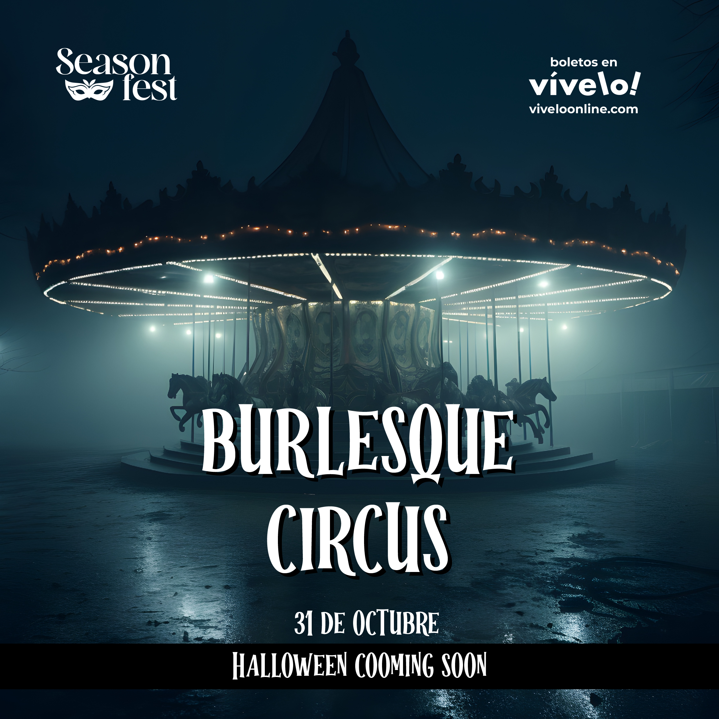 Season Fest: Burlesque Circus Halloween, una noche de espectáculo y fantasía